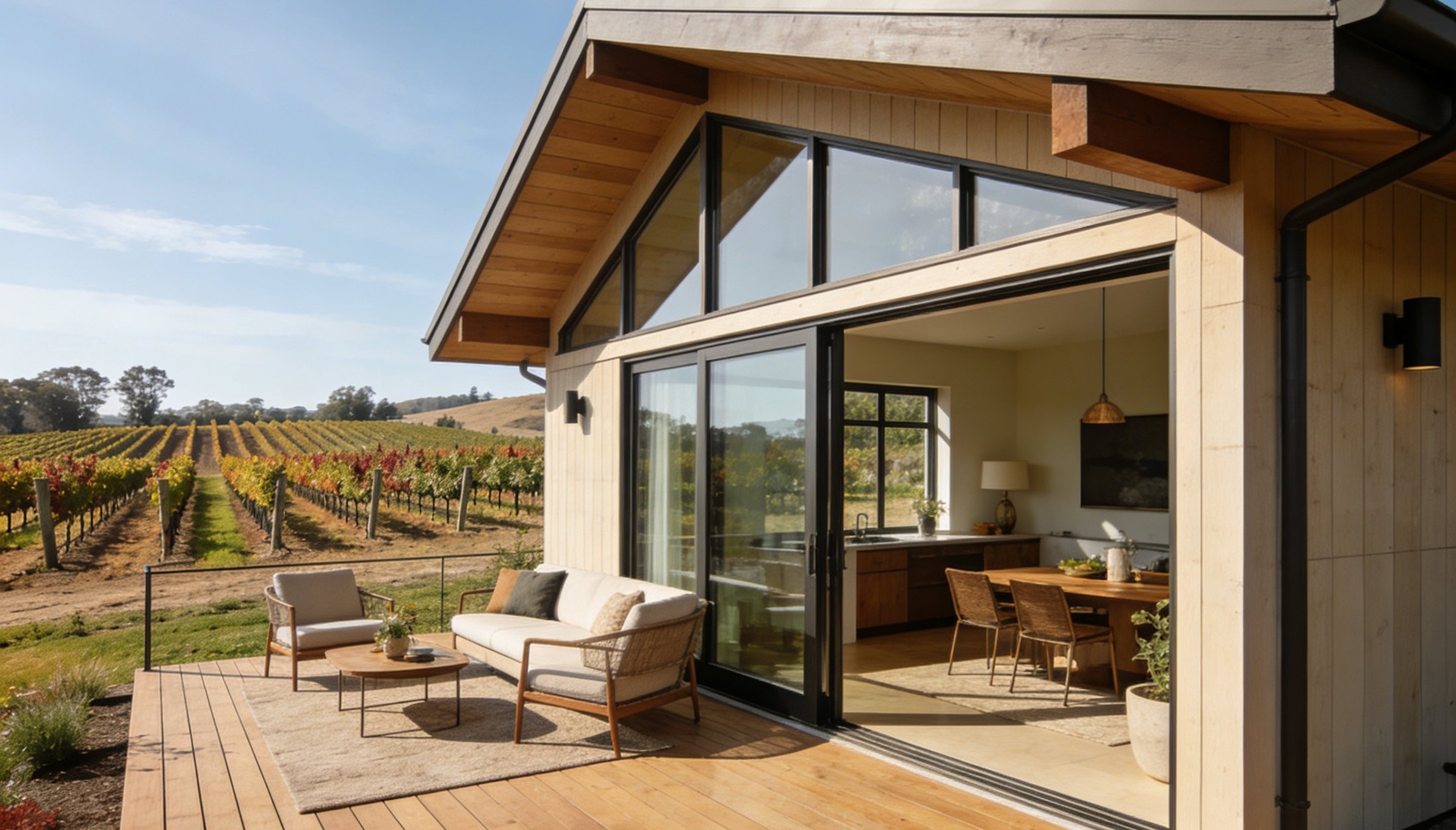 Arcadia premium unit placed at vineyard